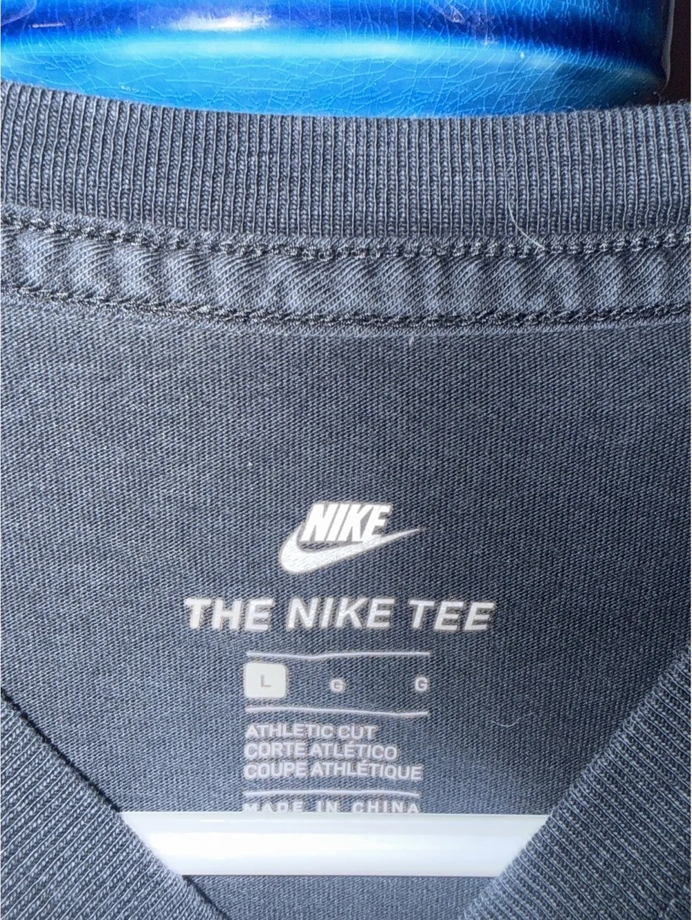 Nike The Nike Tee Men's Athletic Cut T-Shirt Large Black Multicolor